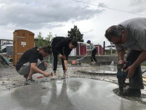 Volunteers at Work Photo